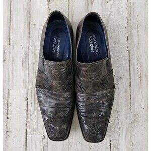 Mark Nason Rock Lives Slip On Stitched Cap Cross Distressed Leather Mens...